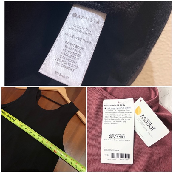 SOLD - Athleta Revive Drape Tank Top - Picture 7 of 8